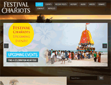 Tablet Screenshot of festivalofchariots.org